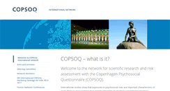 Desktop Screenshot of copsoq-network.org